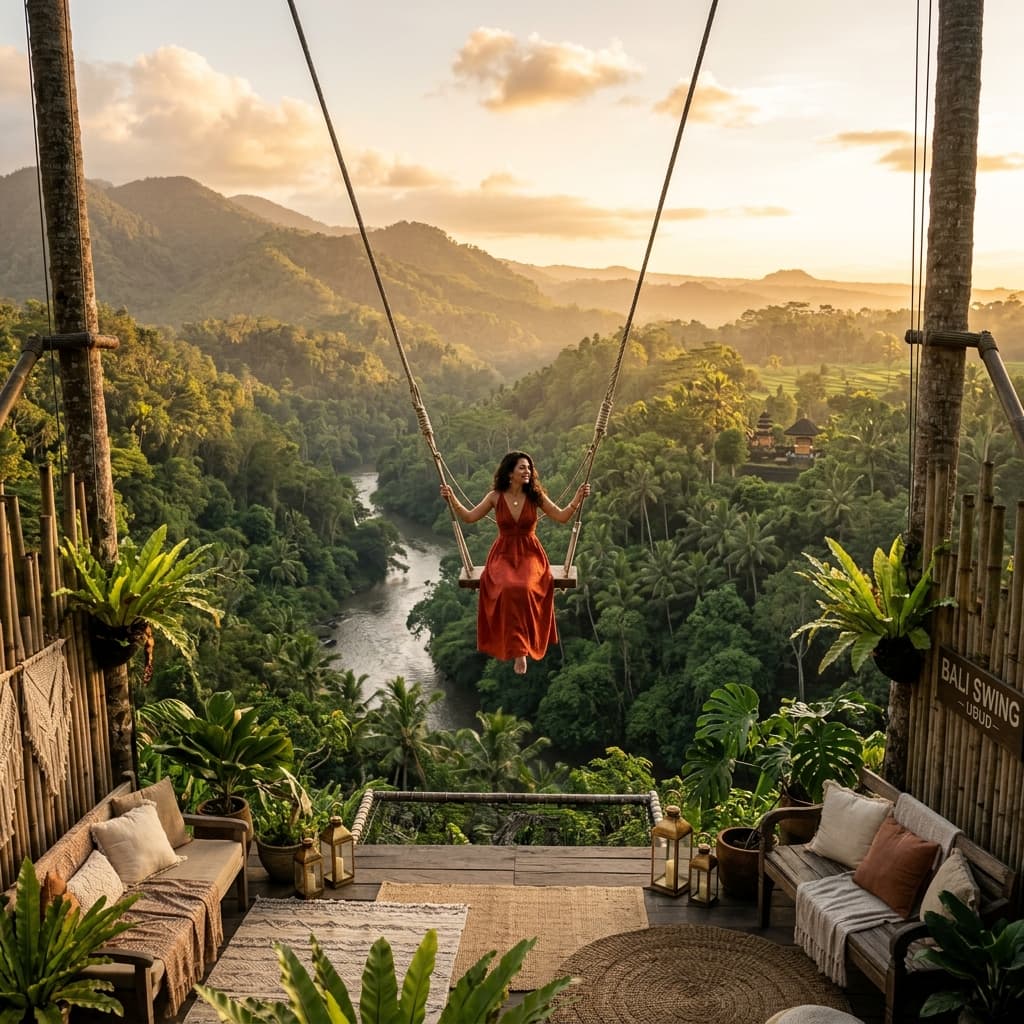 Swing over the cliff